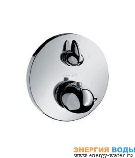 Термостат со встроенным запорным и переключающим вентилем Hansgrohe Ecostat E 15720 000 (хром) в Новосибирске